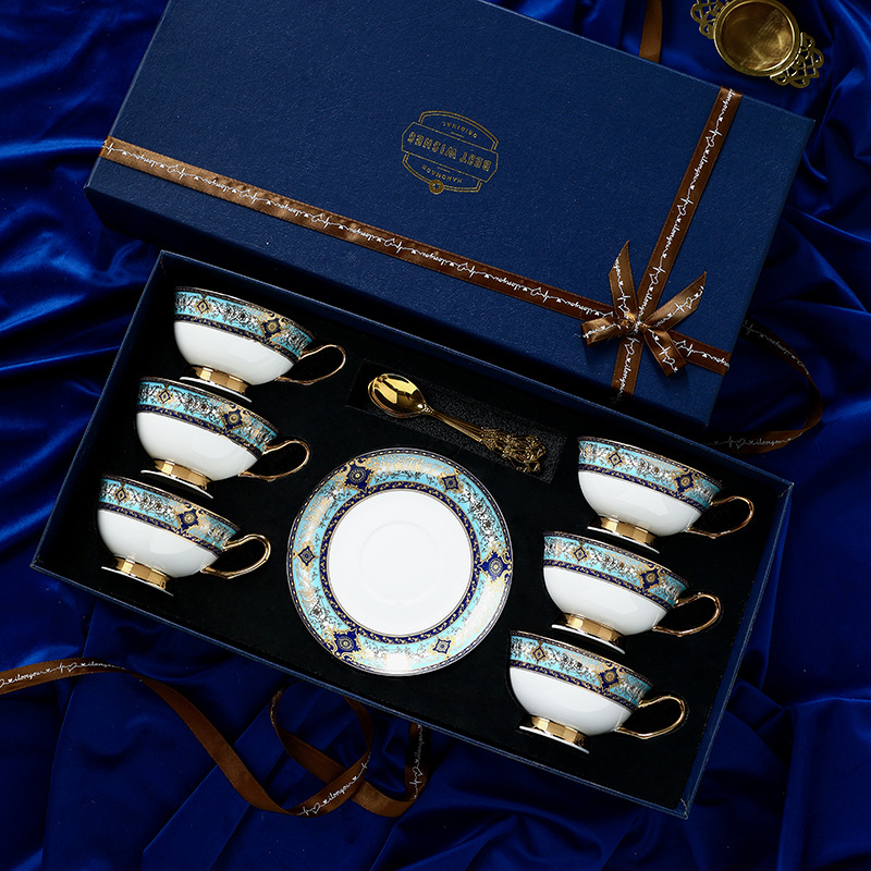 6cup Retro Imperial European C - Coffee Tea Gift Set recension och pris
