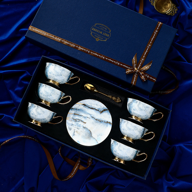6cup Retro Imperial European C - Coffee Tea Gift Set recension och pris