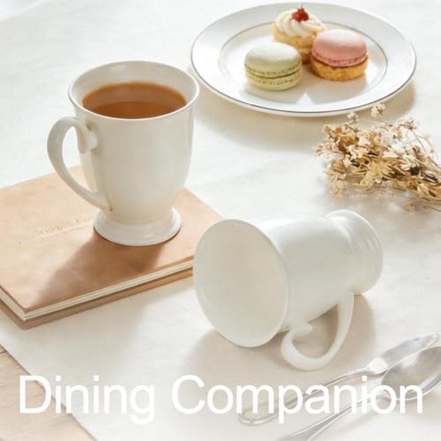 Luxury Fine Bone China White C - Coffee Tea Gift Set recension och pris