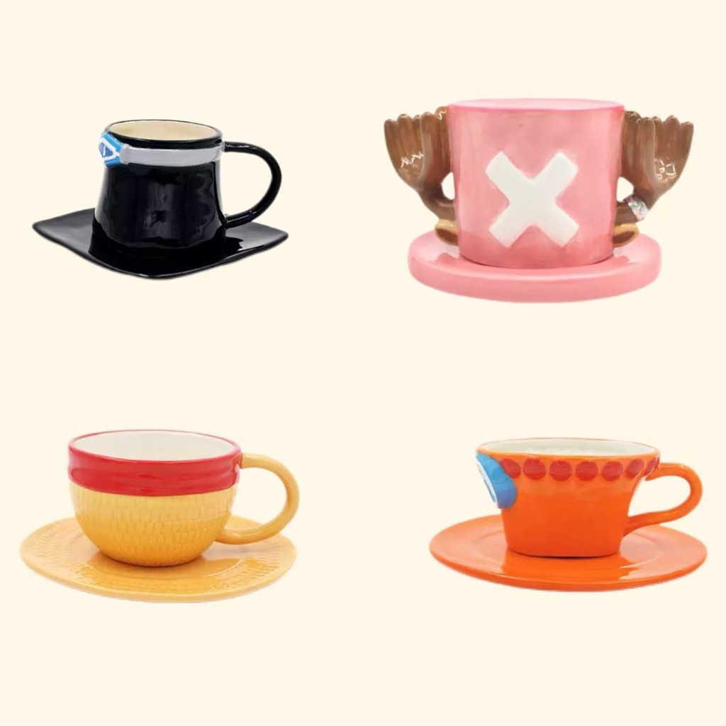 One Piece Character Ceramic Cu - Coffee Tea Gift Set recension och pris