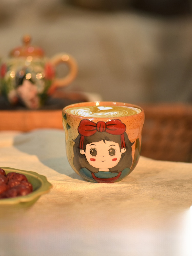Hand-Painted Jingdezhen Coarse - Coffee Tea Love recension och pris