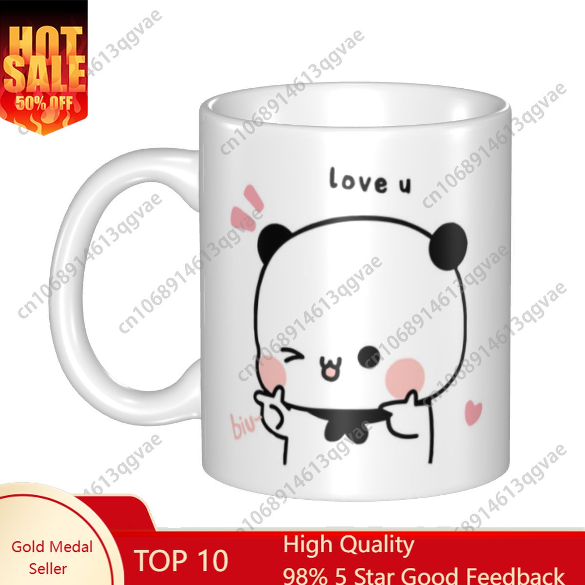 DIY Finger Guns Love Ceramic M - Coffee Tea Love recension och pris