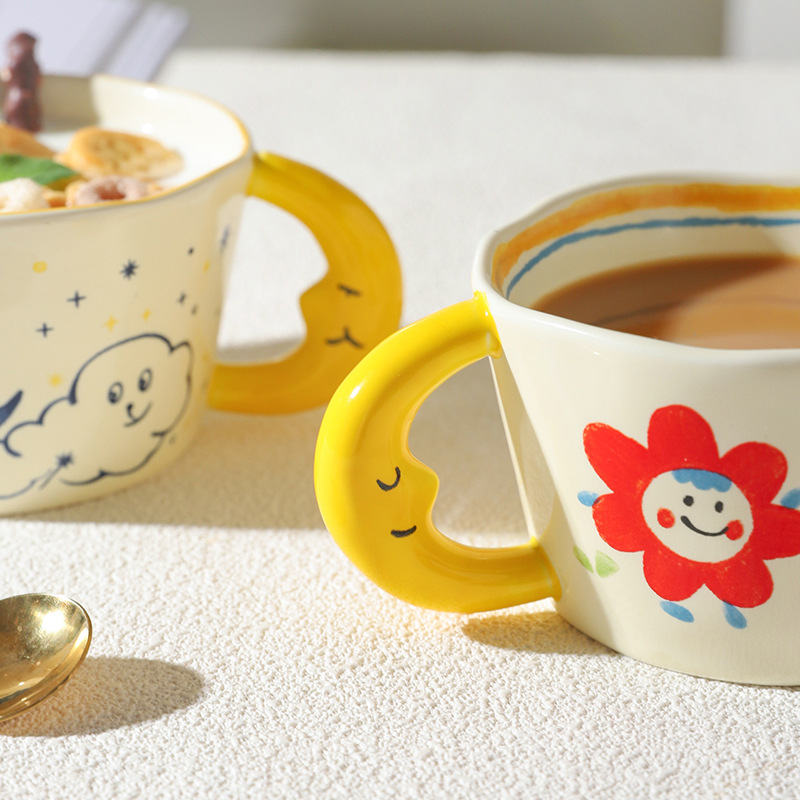 Ceramic Mug Lovely Hand Painte - Coffee Tea Love recension och pris