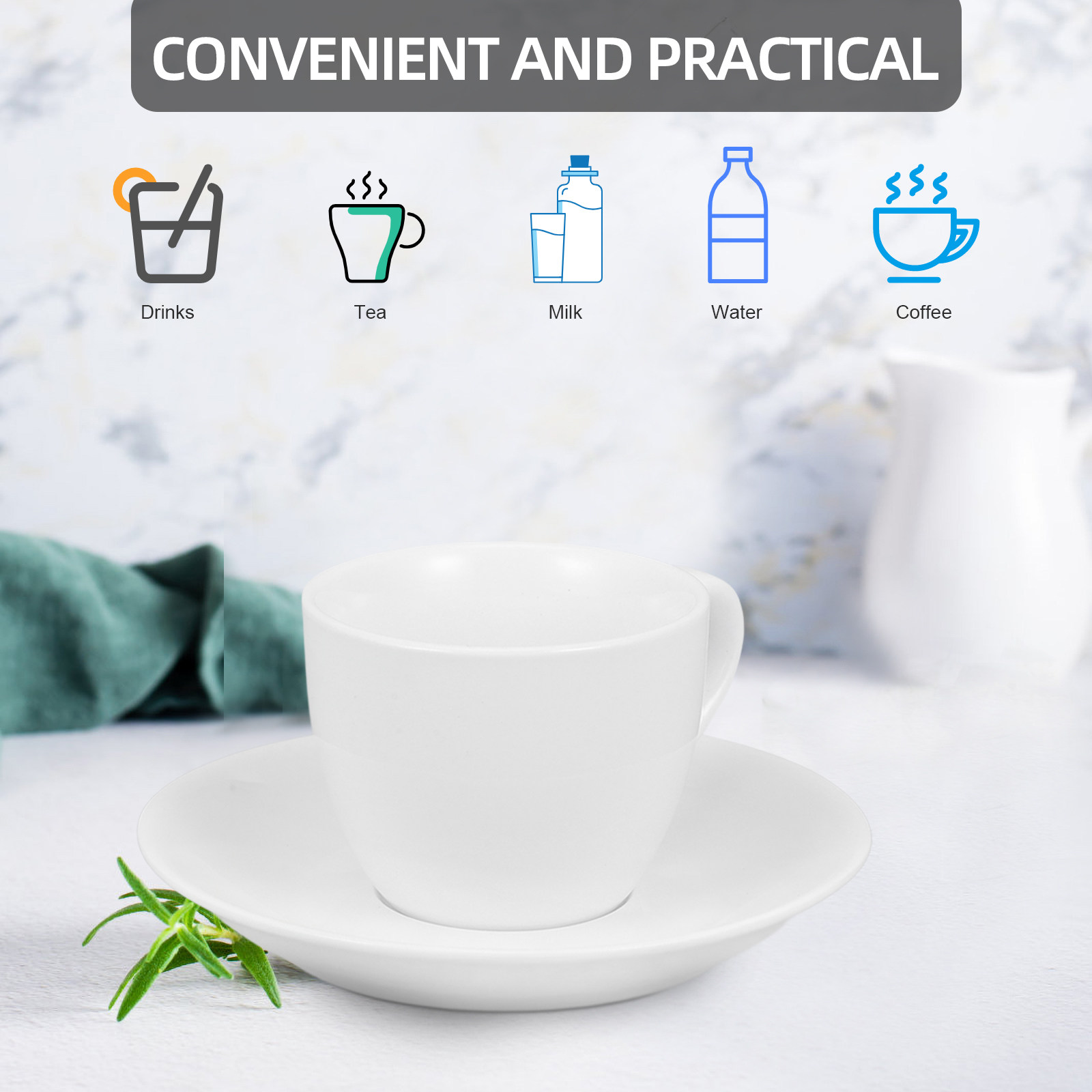 1Set Ceramic Coffee Cup Set wi - Coffee Tea Gift Set recension och pris