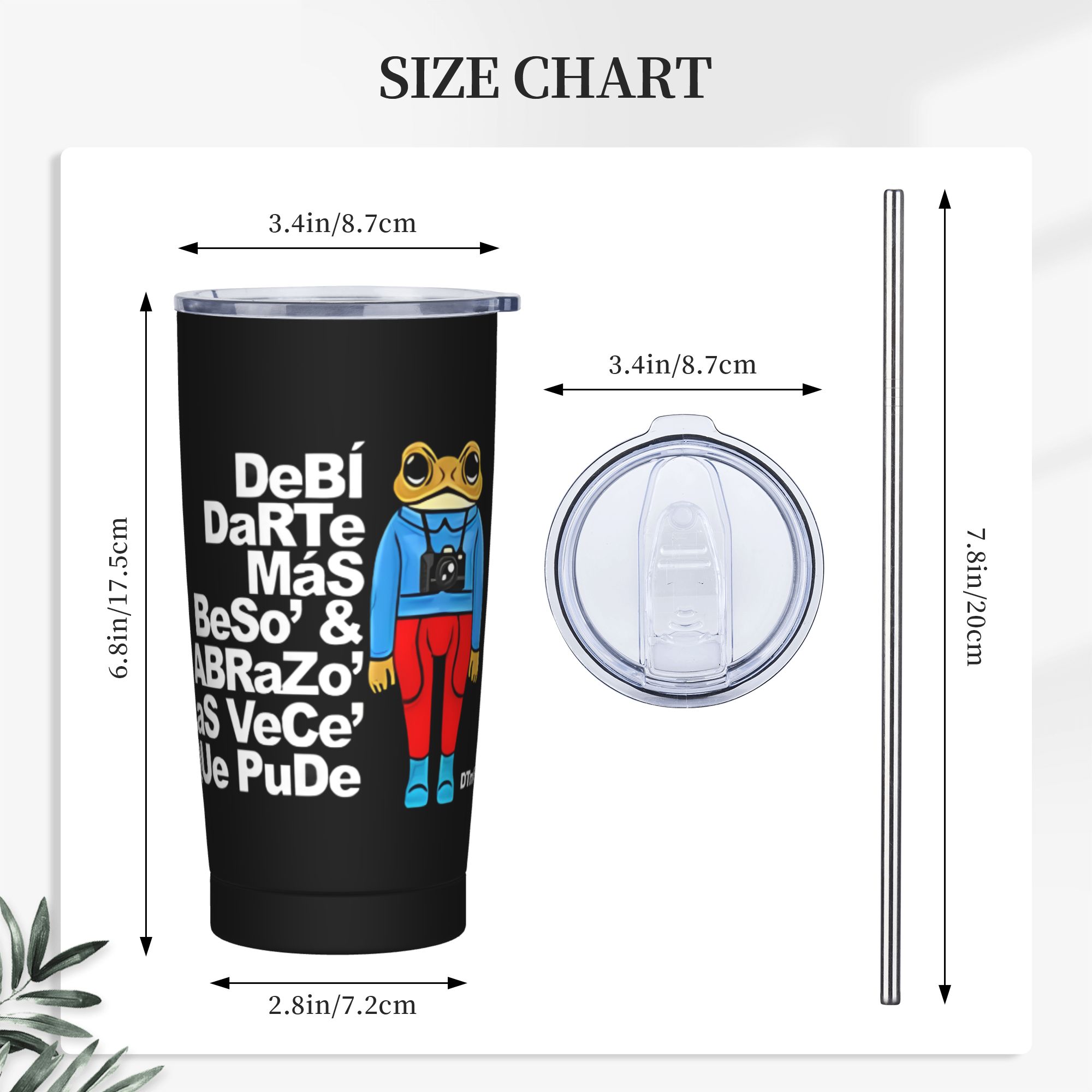 BAD   BUNNY  Tumbler Vacuum In - Coffee Tea Cup Foto recension och pris