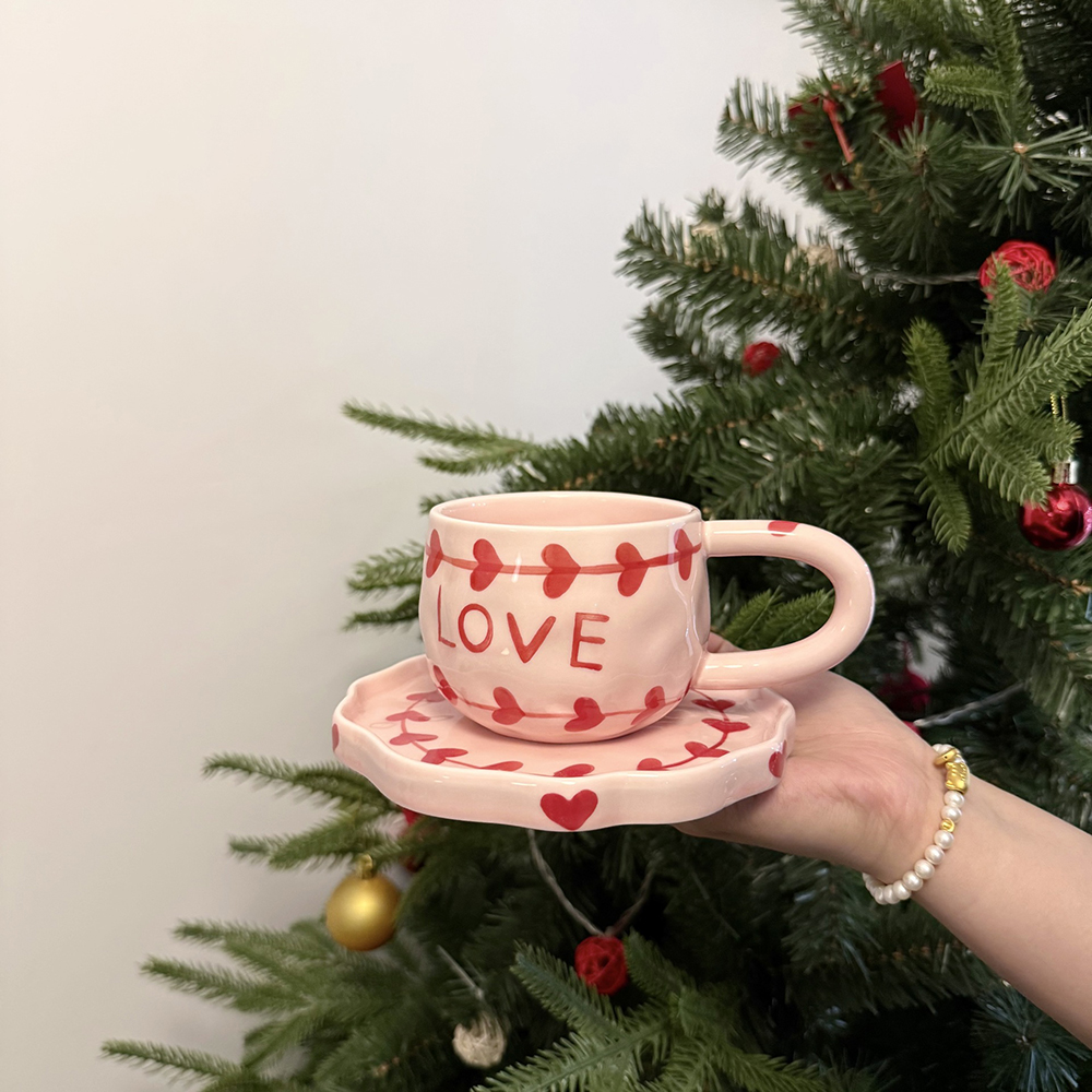 Valentine's Day Love Ceramic C - Coffee Tea Love recension och pris