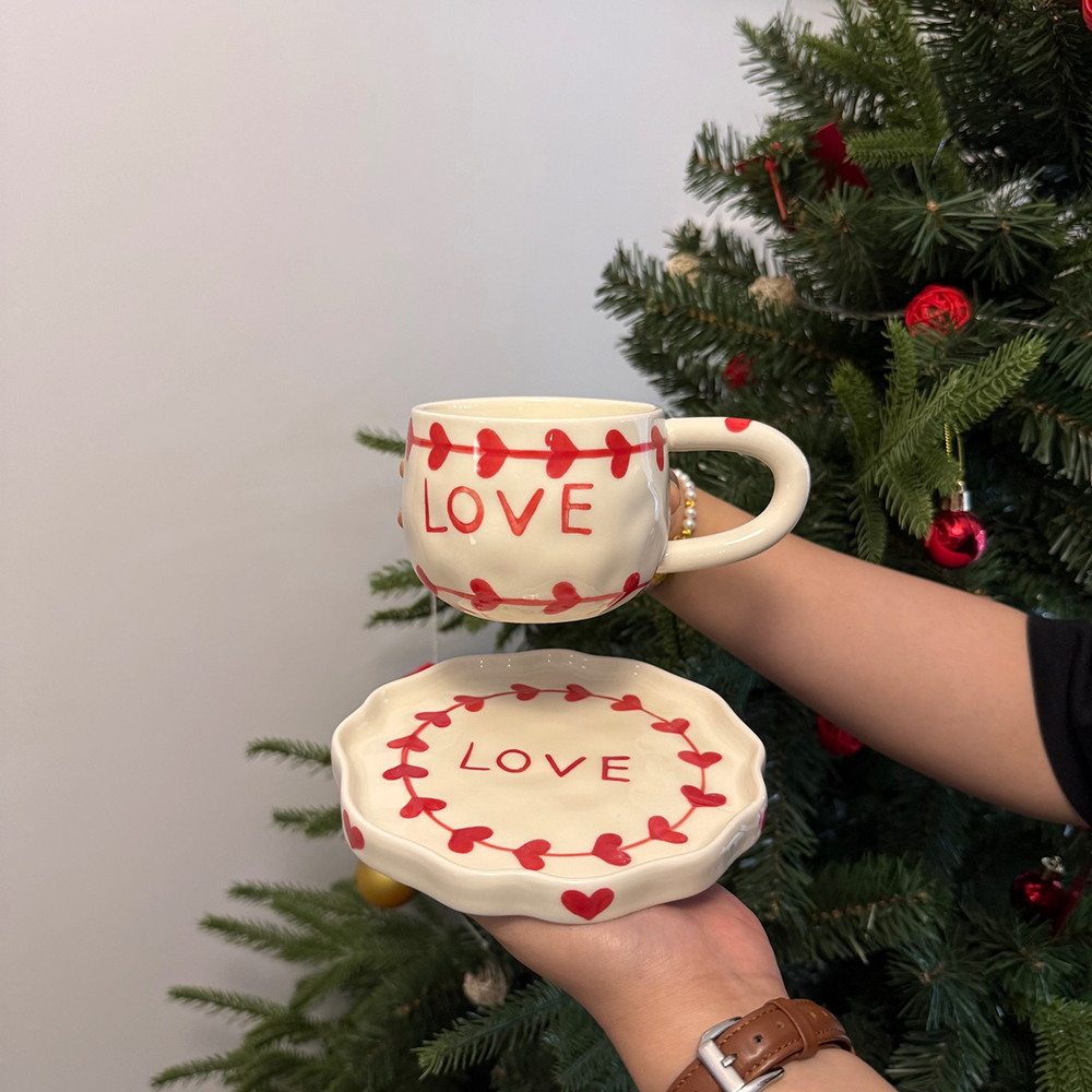 Valentine's Day Love Ceramic C - Coffee Tea Love recension och pris